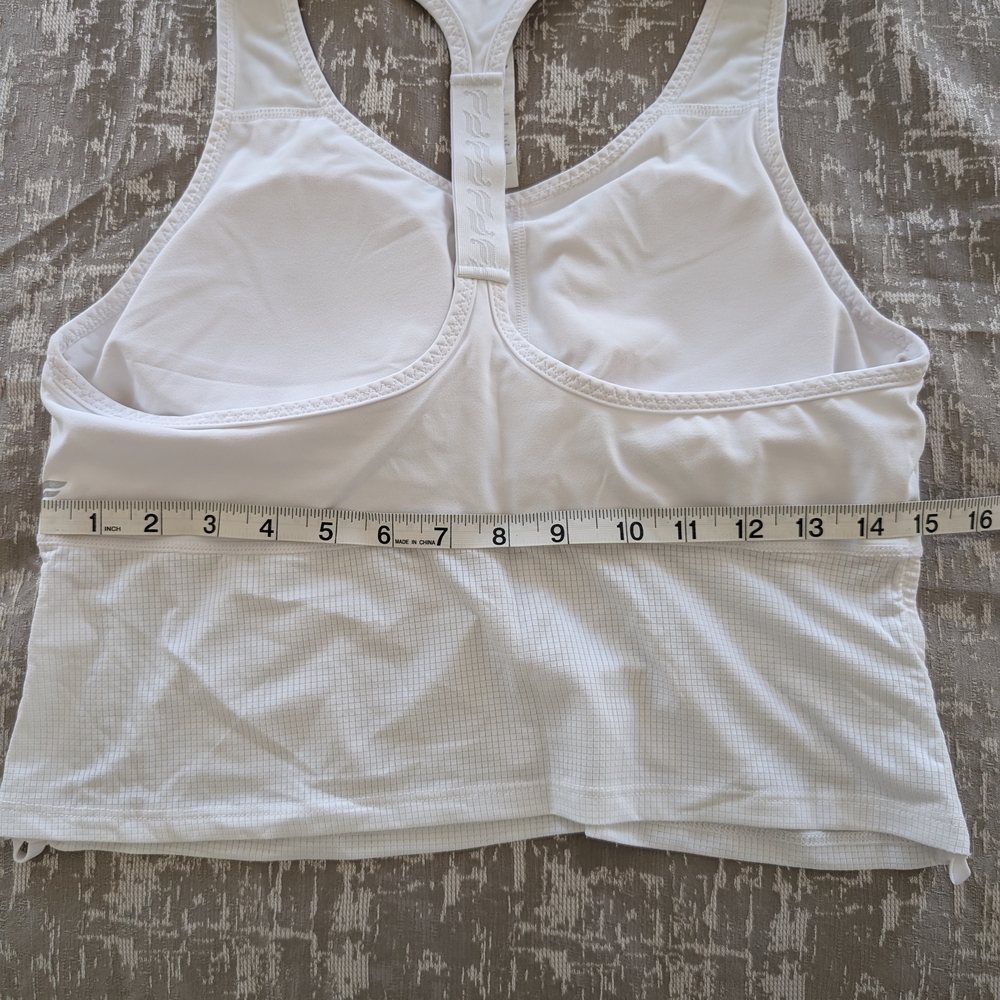 Fabletics White Racerback Tank Top - Picture 2 of 7